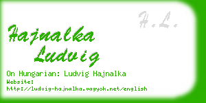 hajnalka ludvig business card